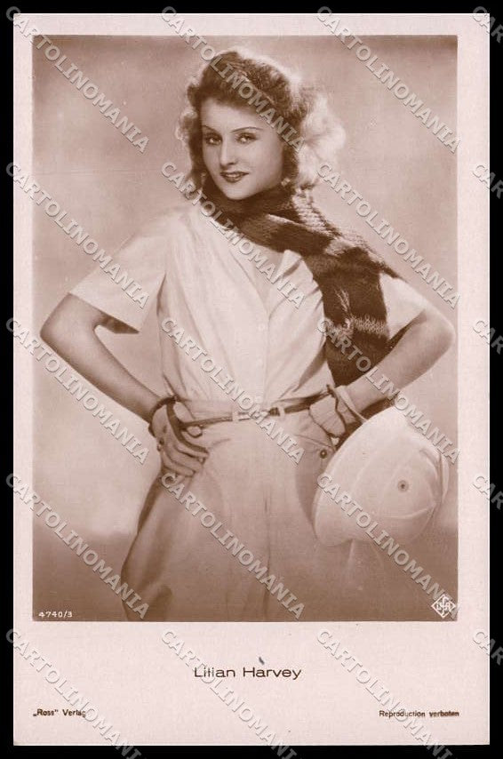 Actress Movie Attrice Lilian Harvey photo cartolina ZG9842 – fronte