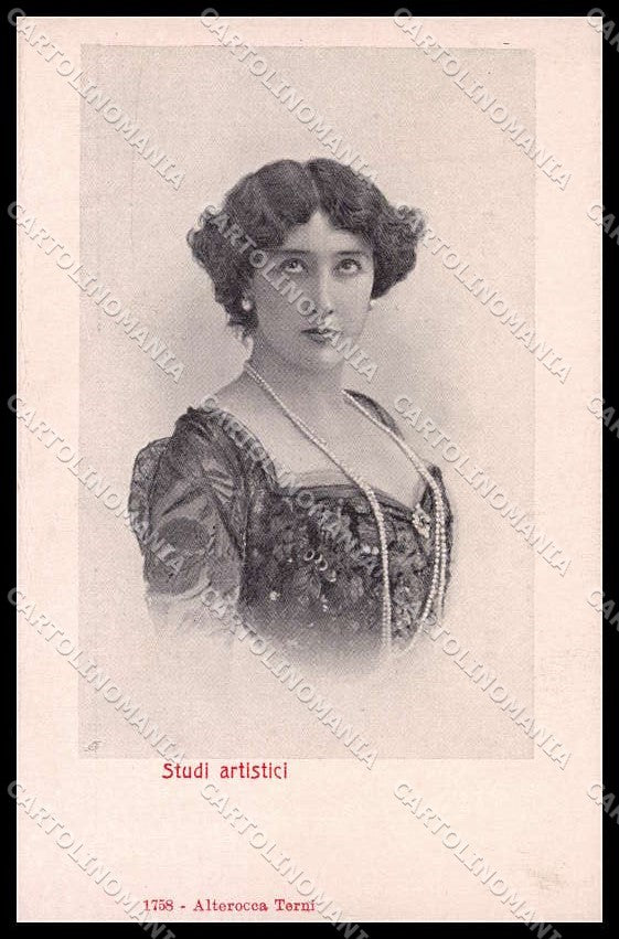 Donna Lady Studi Artistici Alterocca serie 1758 cartolina ZG9845 – fronte