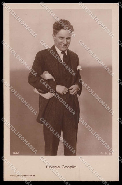 Actor Movie Attore Charlie Chaplin photo cartolina ZG9849 – fronte