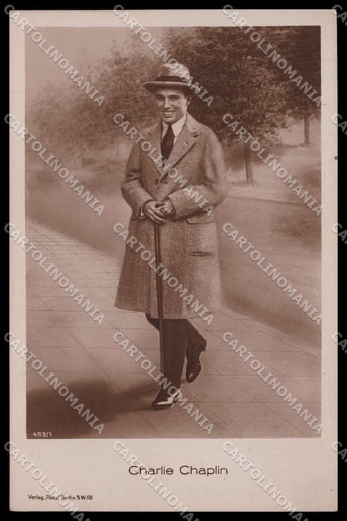Actor Movie Attore Charlie Chaplin photo cartolina ZG9850 – fronte