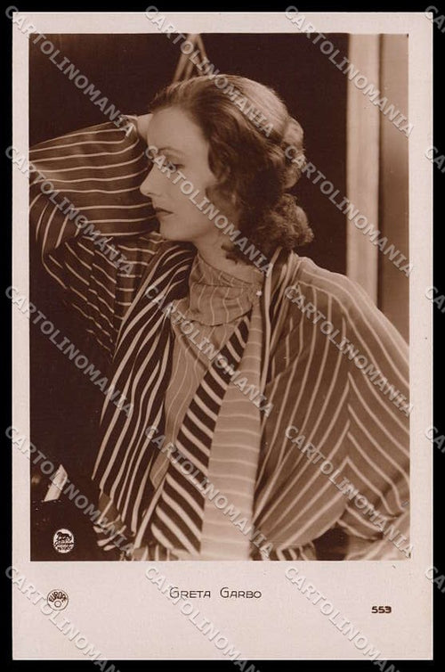 Actress Movie Attrice Greta Garbo photo cartolina ZG9851 – fronte
