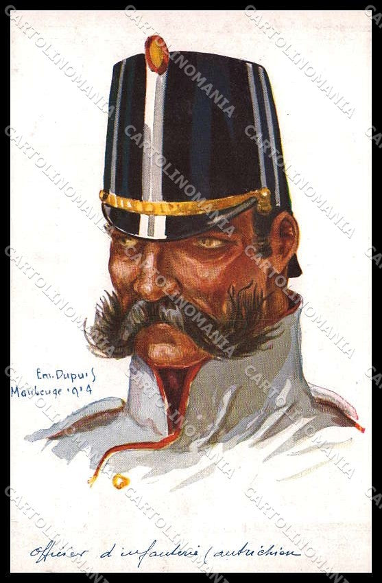 Illustratori Artist Signed E. Dupuis Military Leurs Caboches serie 30 pc ZG9864 – fronte