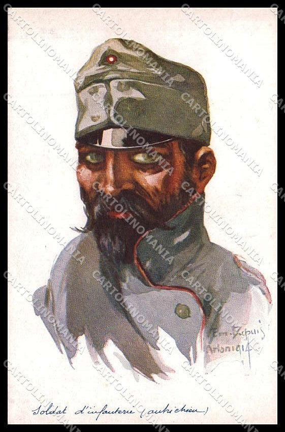 Illustratori Artist Signed E. Dupuis Military Leurs Caboches serie 26 pc ZG9875 – fronte