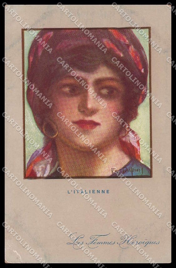 Artist Signed Dupuis Lady Les Femmes Heroiques serie 46 WRINKLES pc ZG9897 – fronte
