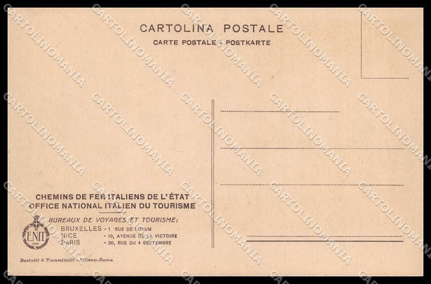 Salerno Amalfi ENIT Turismo cartolina ZG9911 – retro