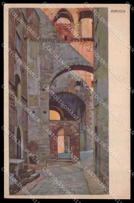 Perugia cittÃ  ENIT Turismocartolina ZG9912 – fronte