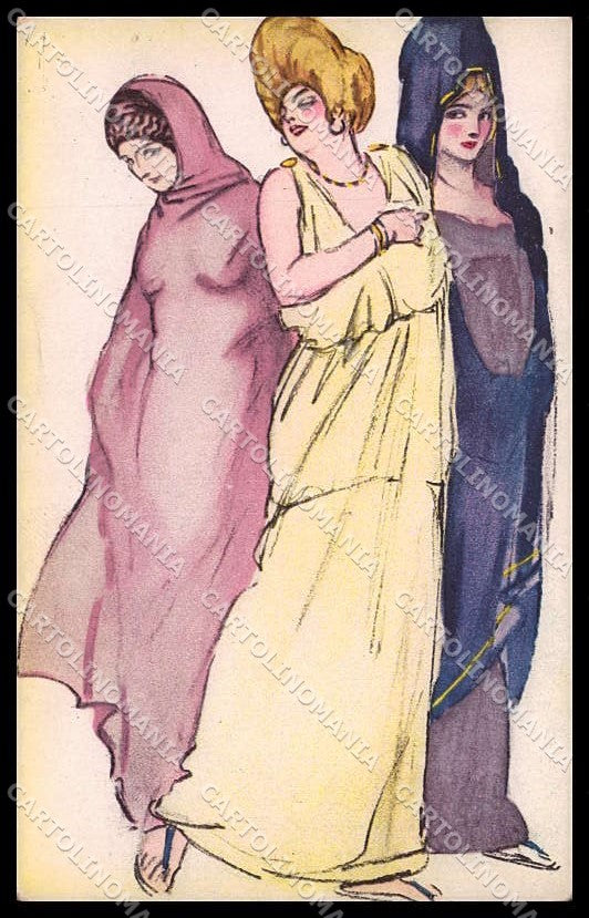 Illustratori Artist Signed Sacchetti Fashion Lady serie 22-1 cartolina ZG9919 – fronte