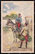 Military French Army Uniforms Chasseur a Cheval Horse cartolina ZG9929 – fronte
