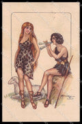 Illustratori Artist Signed Cherubini Romantic Couple Lady serie 402-1 pc ZG9955 – fronte