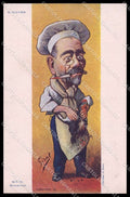 Illustratori Artist Signed Sirat French Politicians Rouvier TEARED pc ZG9971 – fronte