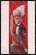 Illustratori Artist Signed Sirat French Politicians H. Rochefort pc ZG9972 – fronte
