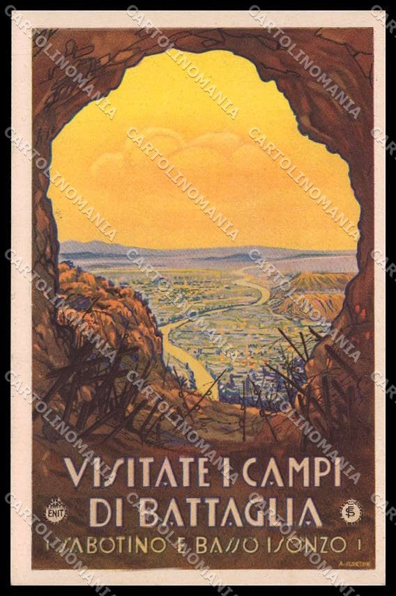 Gorizia Sabotino Basso Isonzo WW1 Campi Battaglia ENIT Turismo cartolina ZG9989 – fronte