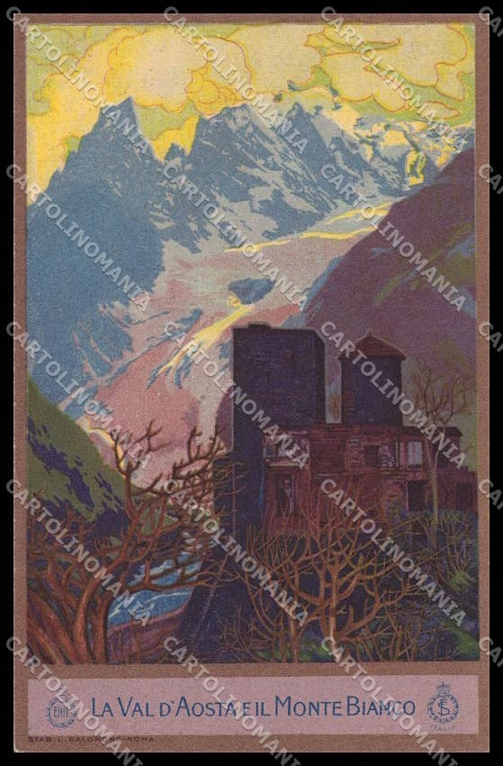 Valle d'Aosta Monte Bianco ENIT Turismo cartolina ZG9990 – fronte