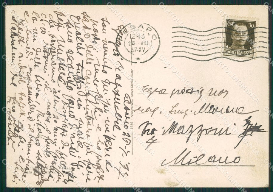 Pesaro Città FG cartolina ZK0023 – retro