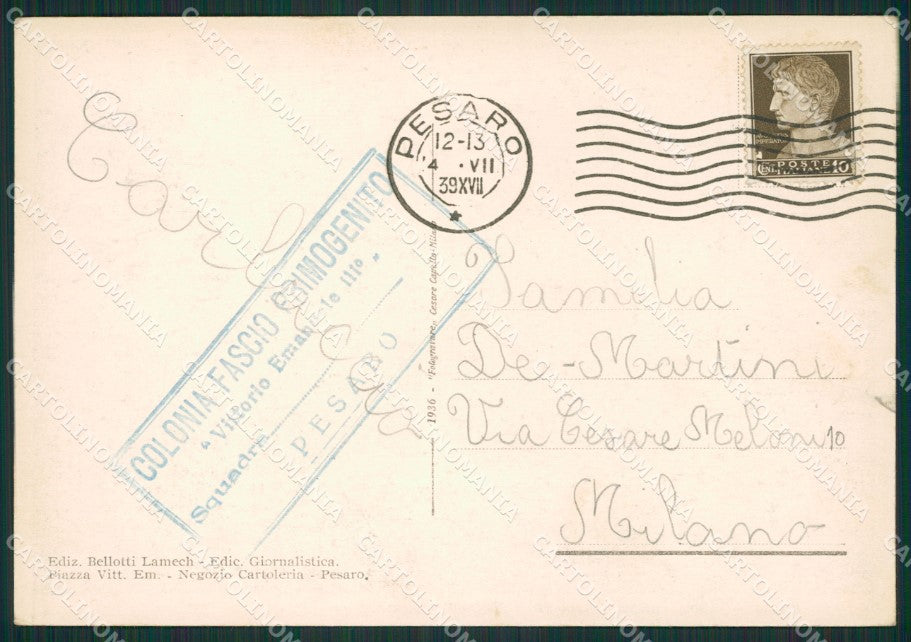 Pesaro Città FG cartolina ZK0031 – retro
