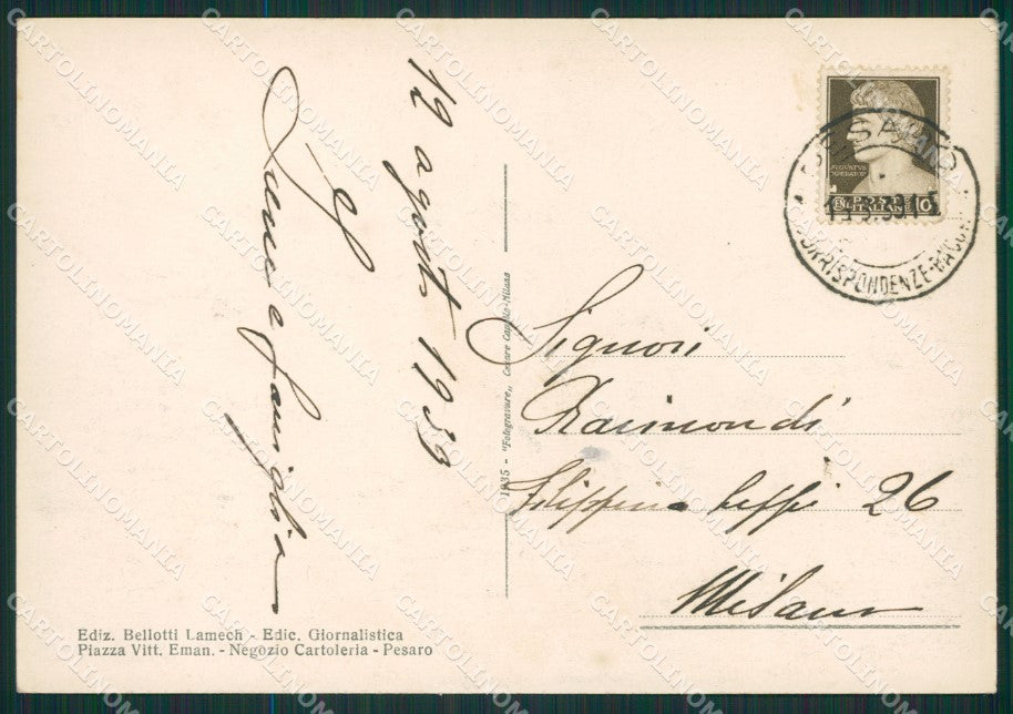 Pesaro Città FG cartolina ZK0036 – retro