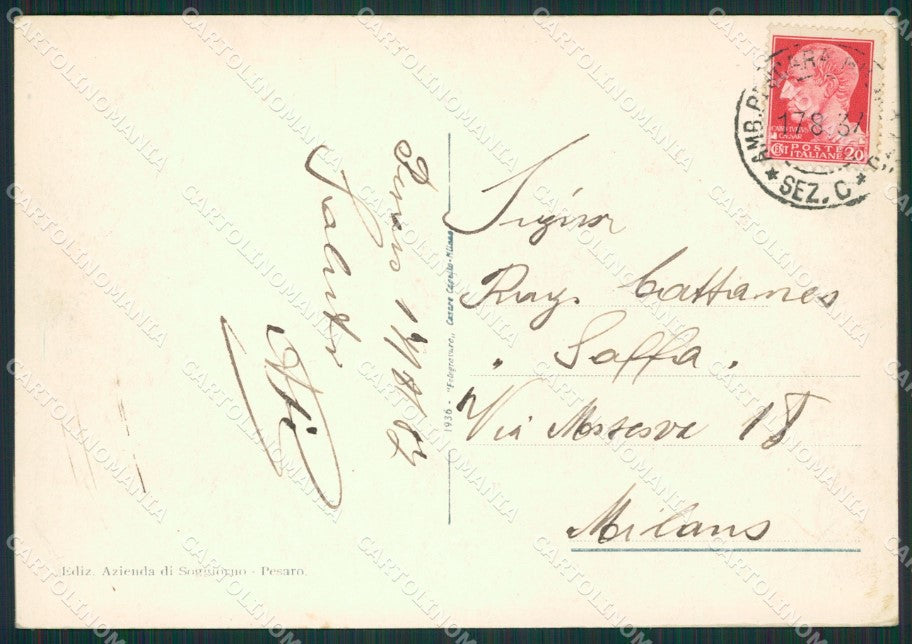 Pesaro Città FG cartolina ZK0042 – retro