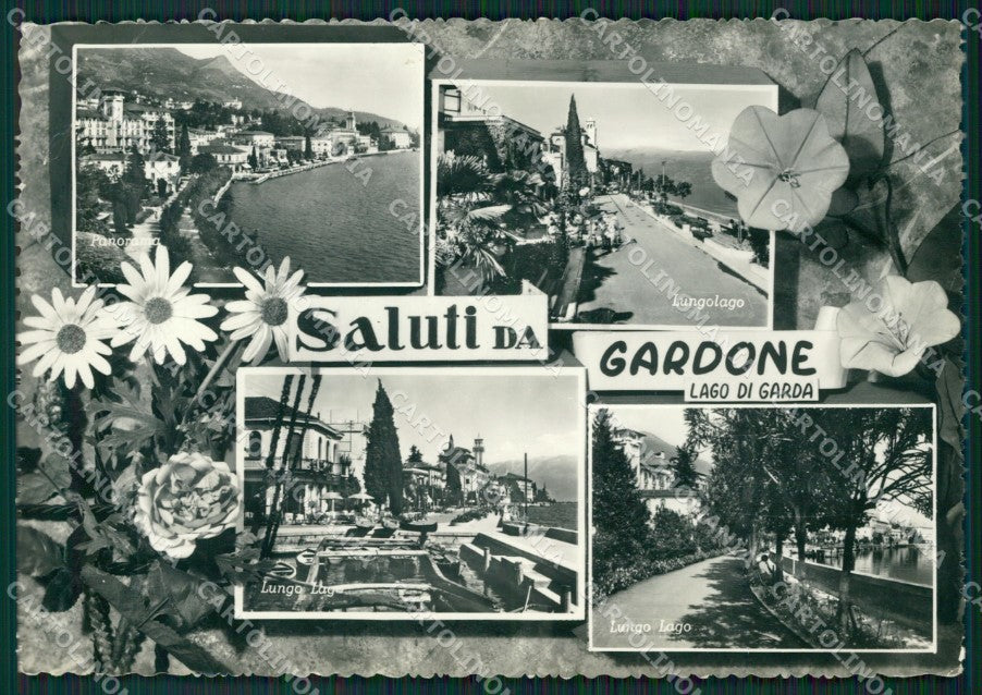 Brescia Gardone PIEGA Saluti da Foto FG cartolina ZK0058 – fronte