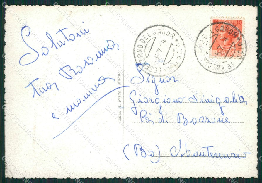 Brescia Desenzano Battello FG cartolina ZK0061 – retro