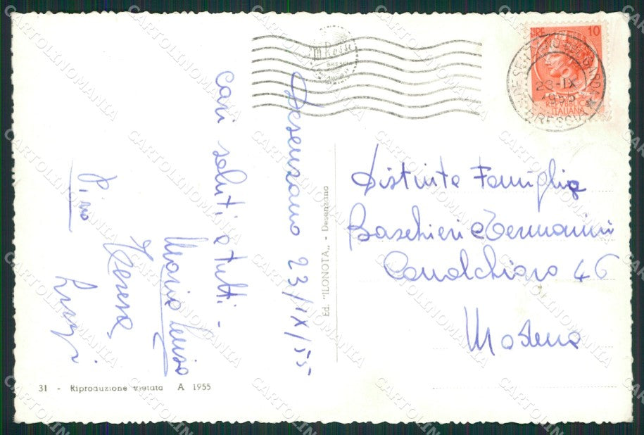 Brescia Desenzano Vespa PIEGA FG cartolina ZK0064 – retro