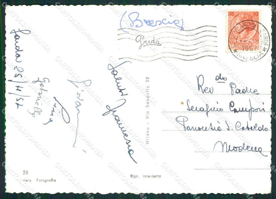 Brescia Desenzano Foto FG cartolina ZK0065 – retro
