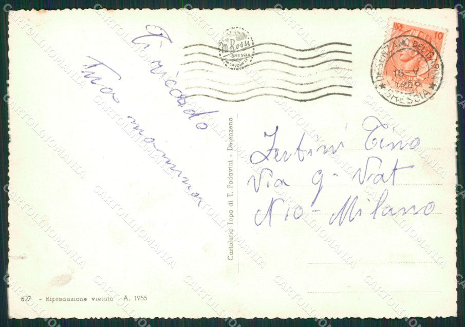 Brescia Desenzano Battello STRAPPINO Foto FG cartolina ZK0067 – retro
