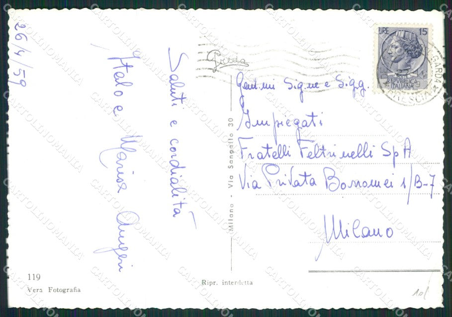Brescia Desenzano Foto FG cartolina ZK0069 – retro