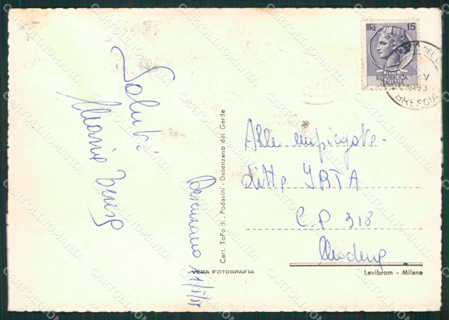 Brescia Desenzano Saluti da Foto FG cartolina ZK0071 – retro