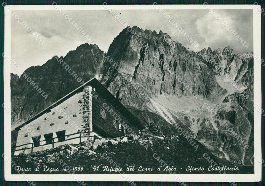 Brescia Ponte di Legno Rifugio Corno Aola Foto FG cartolina ZK0080 – fronte