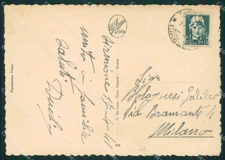 Brescia Sirmione PIEGHINA FG cartolina ZK0086 – retro