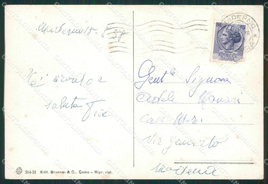 Brescia Maderno Foto FG cartolina ZK0092 – retro