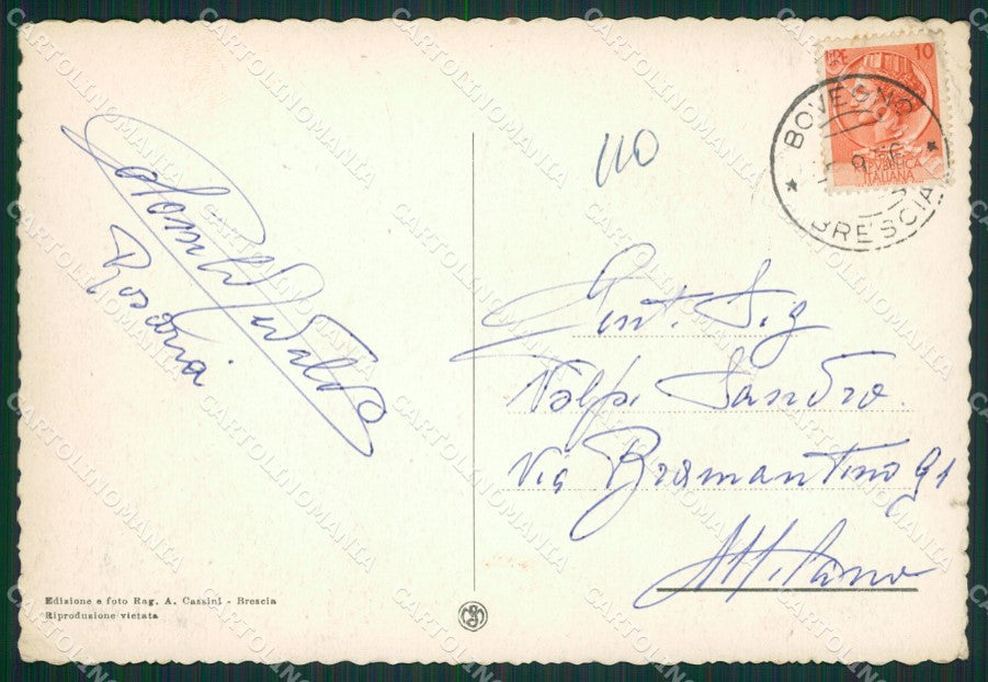 Brescia Bovegno FG cartolina ZK0104 – retro