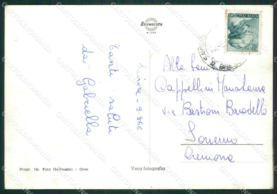 Brescia Rifugio Prudenzini Foto FG cartolina ZK0109 – retro