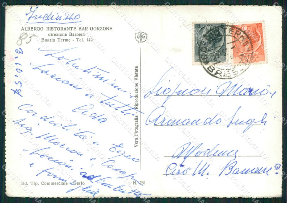 Brescia Boario Foto FG cartolina ZK0118 – retro