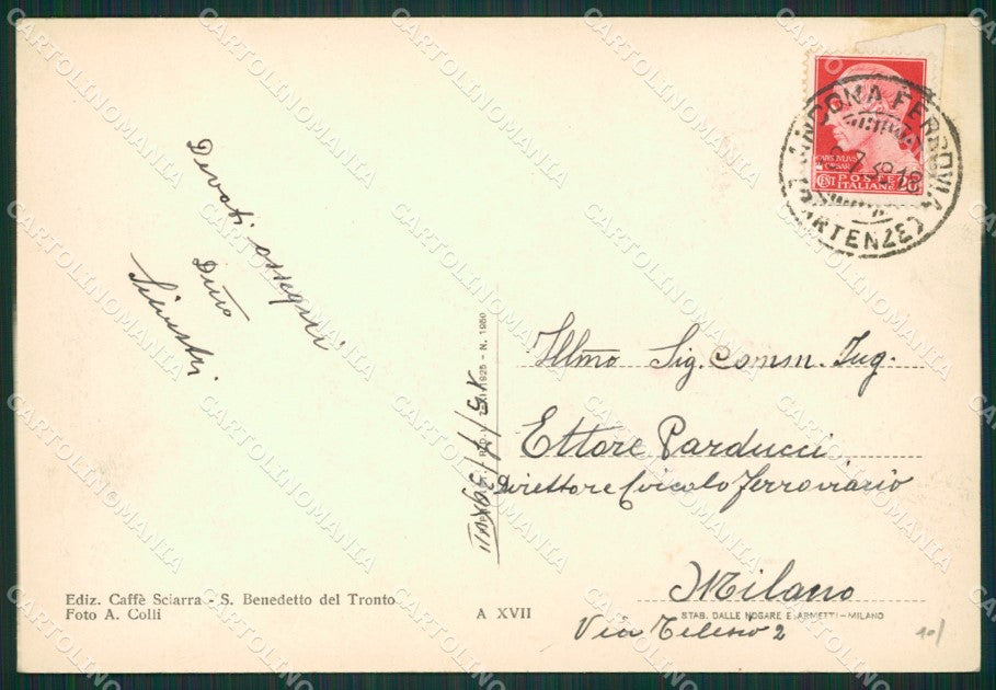Ascoli Piceno San Benedetto Del Tronto FG cartolina ZK0139 – retro