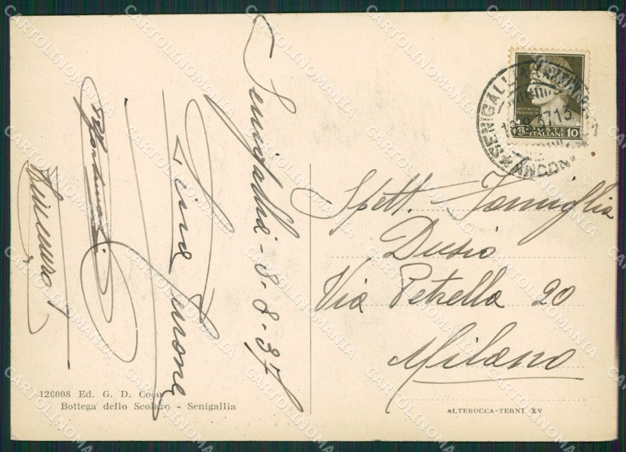 Ancona Senigallia FG cartolina ZK0152 – retro