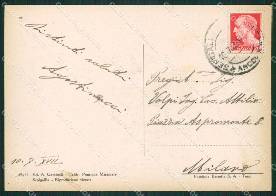 Ancona Senigallia FG cartolina ZK0154 – retro