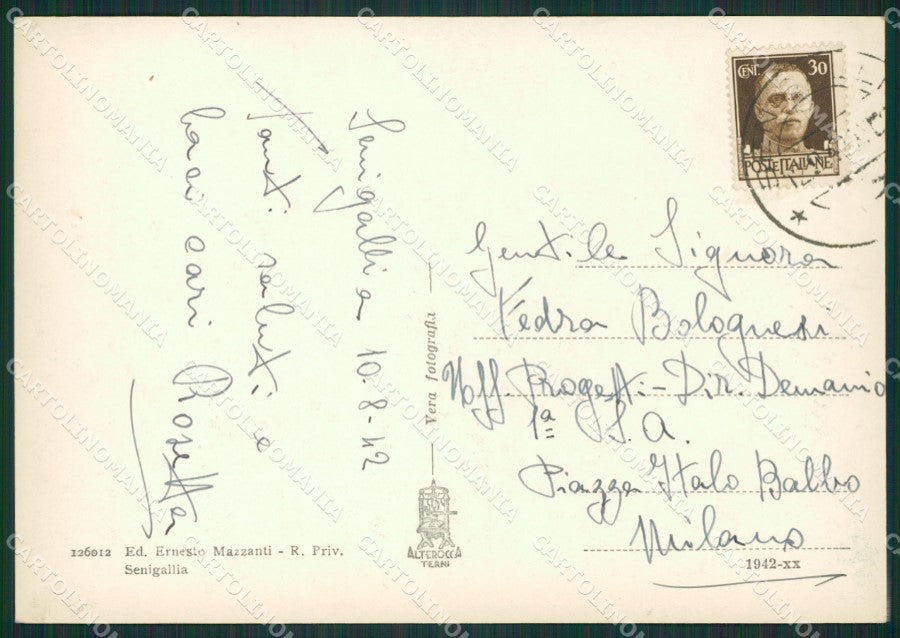 Ancona Senigallia Foto FG cartolina ZK0155 – retro