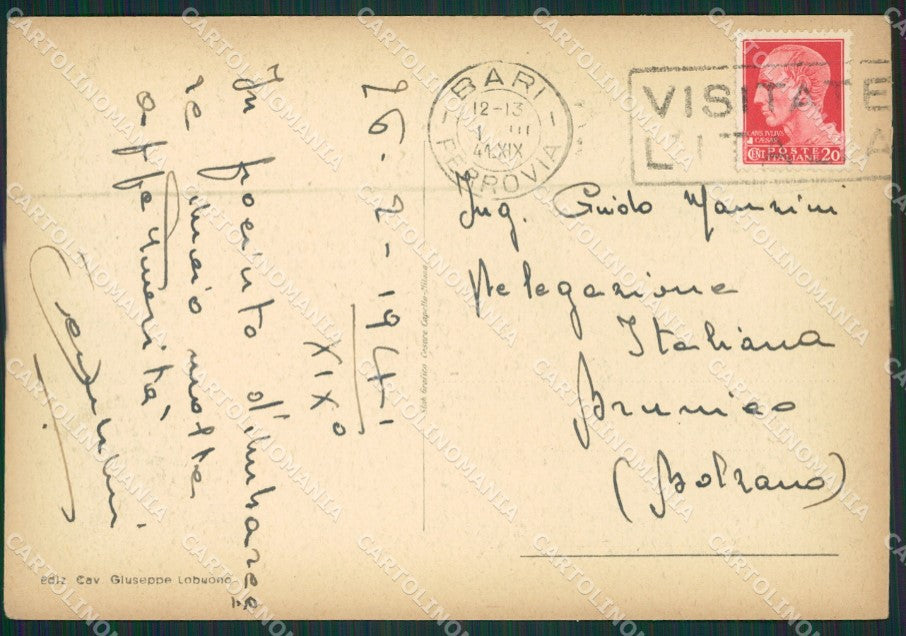 Bari Città Banca FG cartolina ZK0190 – retro