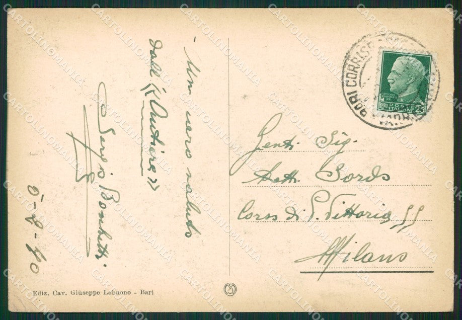 Bari Città FG cartolina ZK0194 – retro