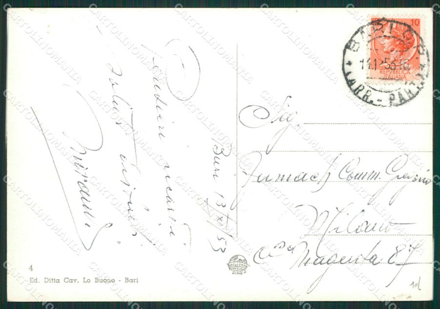 Bari Città Porto Foto FG cartolina ZK0213 – retro