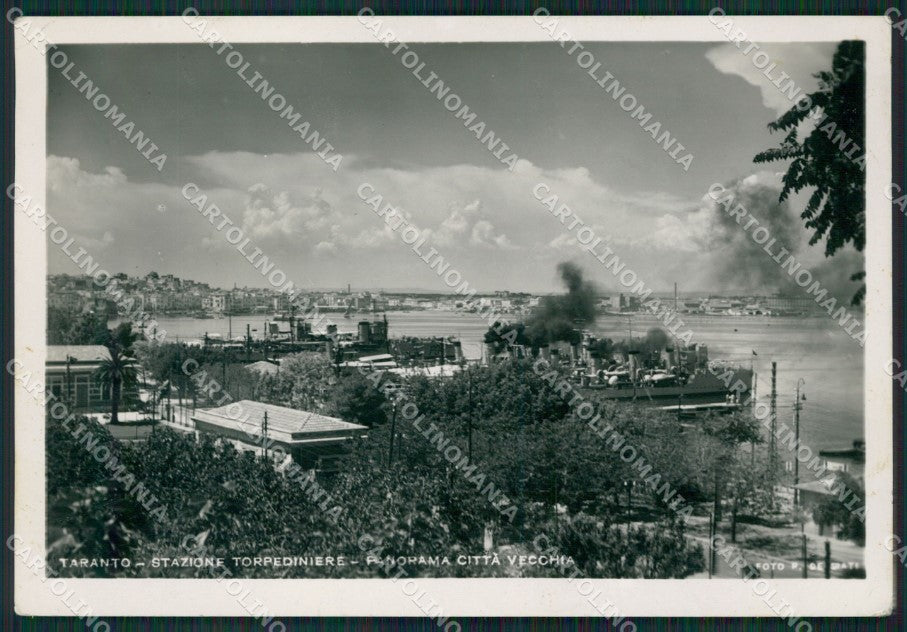 Taranto Città Stazione Torpediniere Foto FG cartolina ZK0236 – fronte