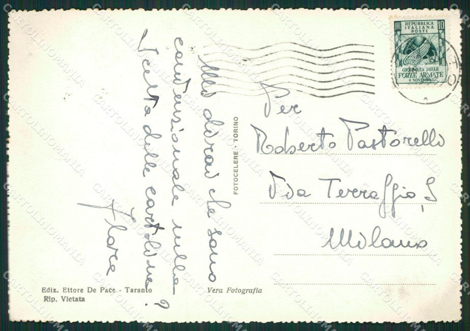 Taranto Città FG cartolina ZK0242 – retro