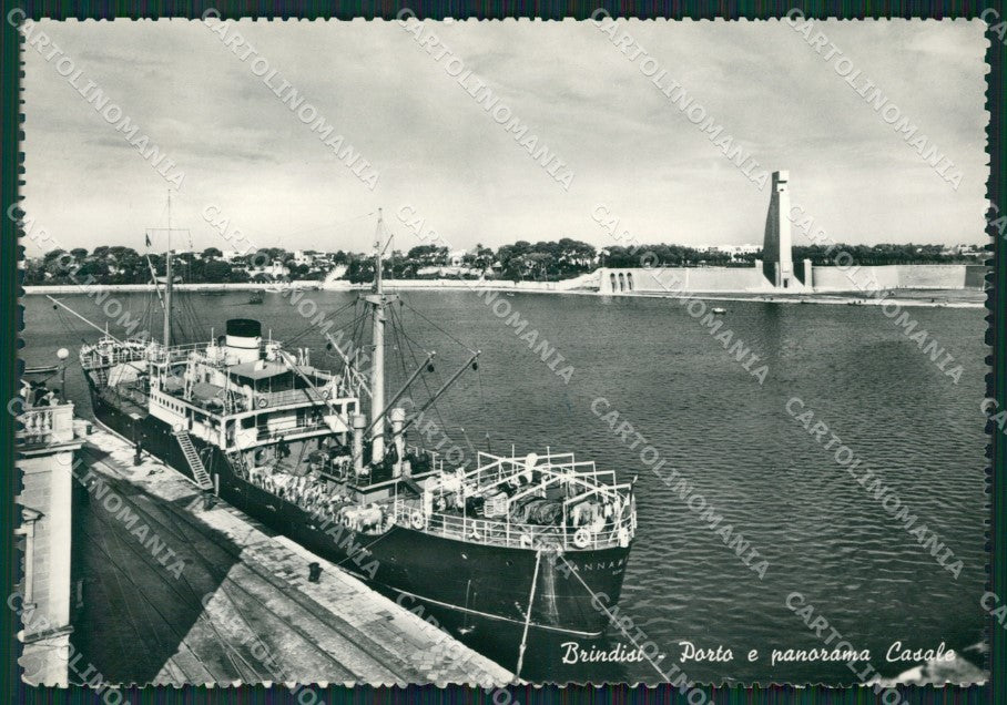 Brindisi Città Porto Foto FG cartolina ZK0245 – fronte