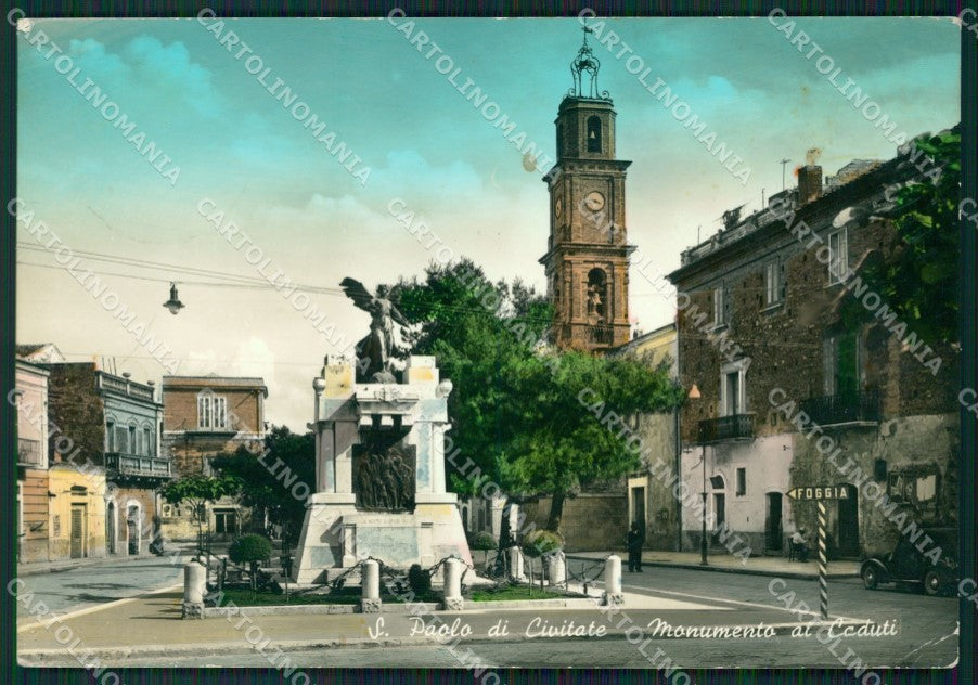 Bari San Paolo di Civitate Monumento ai Caduti FG cartolina ZK0259 – fronte