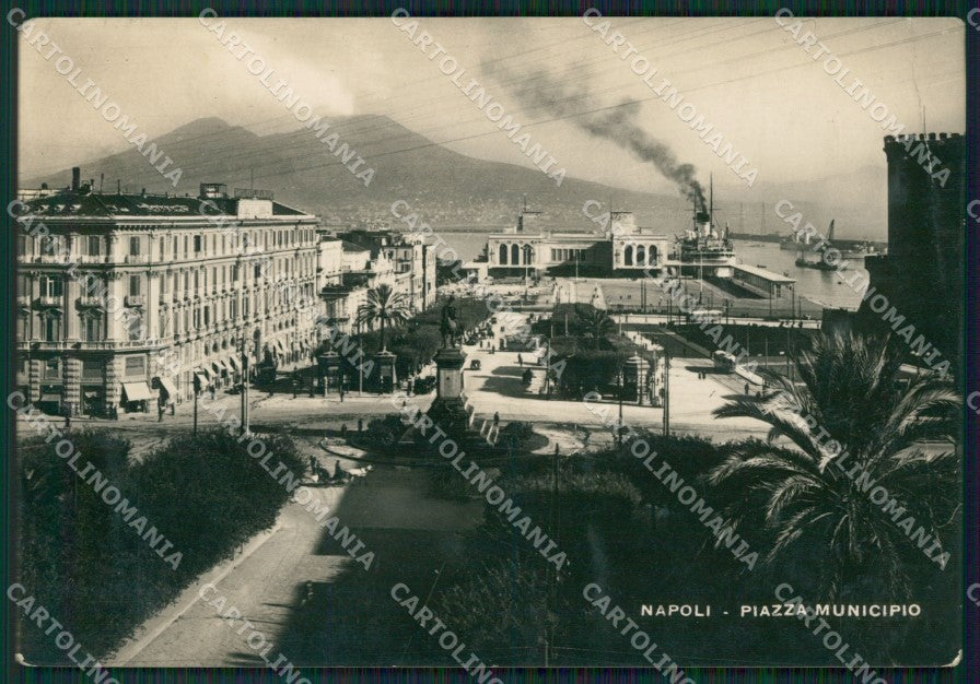 Napoli Città Municipio PIEGHINA Foto FG cartolina ZK0268 – fronte