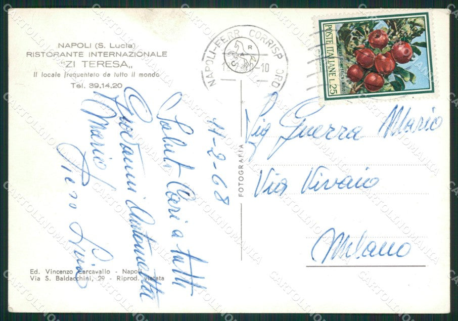 Napoli Città Foto FG cartolina ZK0272 – retro
