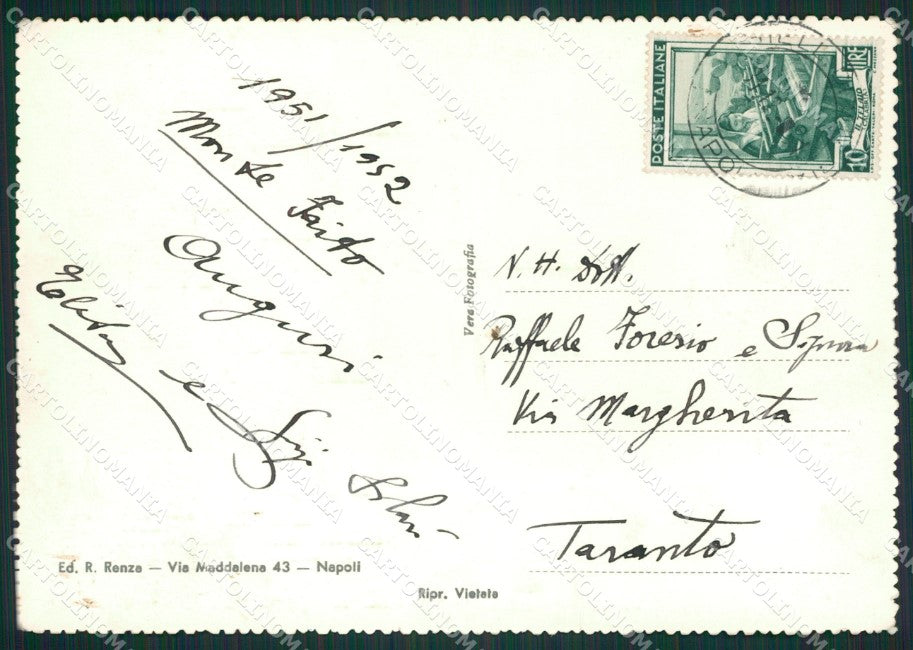 Napoli Monte Faito Foto FG cartolina ZK0275 – retro