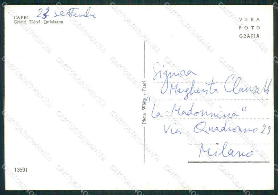 Napoli Capri Foto FG cartolina ZK0277 – retro