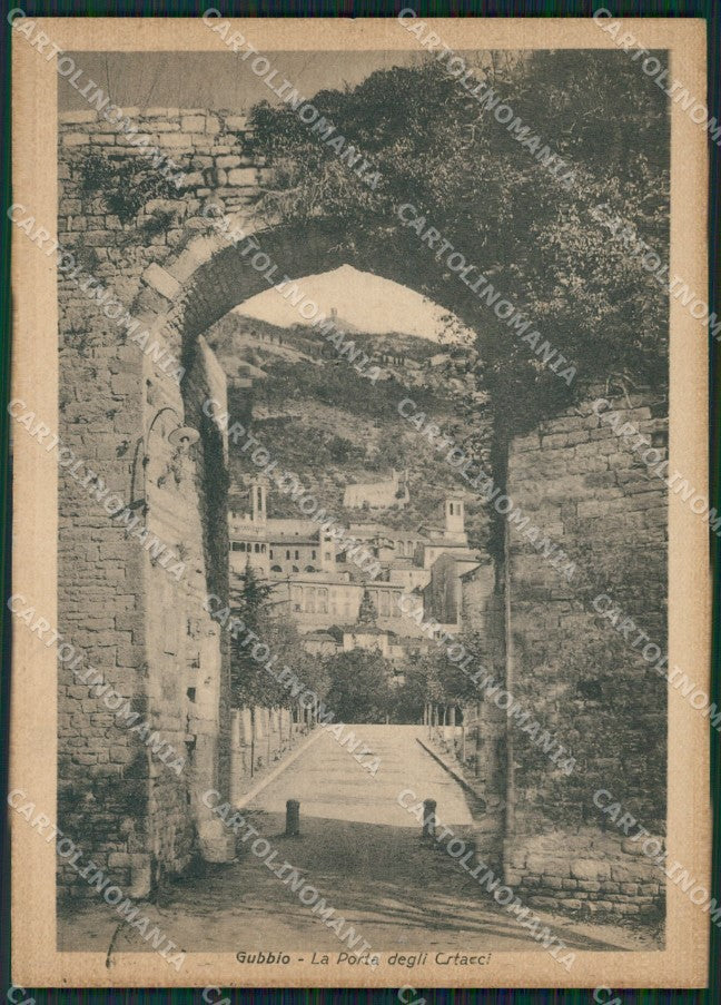 Perugia Gubbio Porta Ortacci FG cartolina ZK0297 – fronte